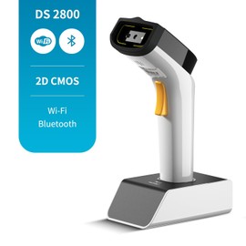 NETUM Wireless Wi-Fi 2D Barcode Scanner Connection with TCP UDP Network Protocols, Hands-Free Automatic Detection 1D 2D QR PDF417 Scan Gun Suitable for Inventory, POS Industry - DS2800