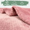 Bear & Panda Waffle Flannel Fleece Mink Throw - Sofa/Bedspread/travel