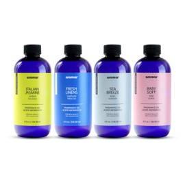 AROMAR Premium Fragrance Oil, Long-Lasting, Reinvigorating Uplifting Aroma for Aromatherapy, & Household Uses. Assorted 8oz scents 4pk