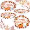 WorldBazaar Thanksgiving Oval Paper Plates 24 Count Pumpkin Plates 10