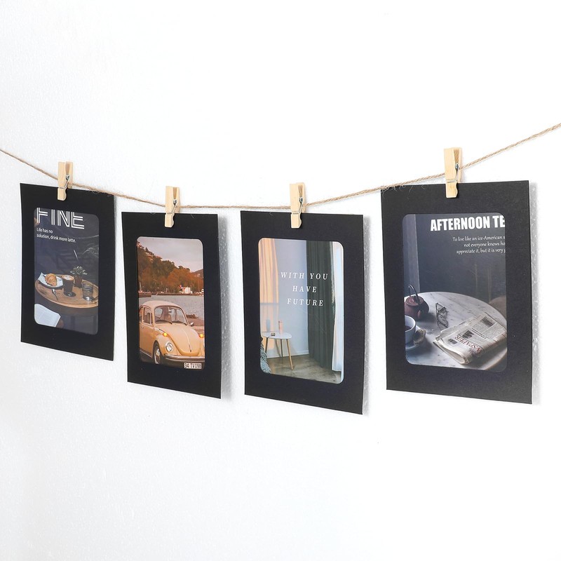 20 Pcs Graduation Photo Display, Black Kraft Paper Picture Frames