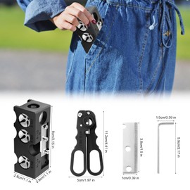 Gosknor 10 in 1 Billiard Cue Tip Replacement Set, Billiard Cue Tip Shaper with Scissors for Billiard Cue Head Replacement Blades Hex Wrench Billiard Accessories for Billiard Enthusiasts