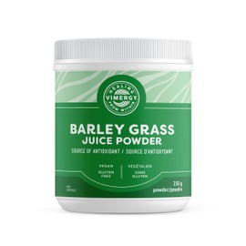VIMERGY Vimergy Barley Grass Juice Powder, 62 Servings C Source of antioxidant - Contains Iron, Vitamin C, & Vitamin E C Non-GMO, Gluten-Free, Soy-Free, Vegan & Paleo C Daily Greens Booster (250g)