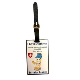 DDW I Have Asthma Awareness Bag Tag