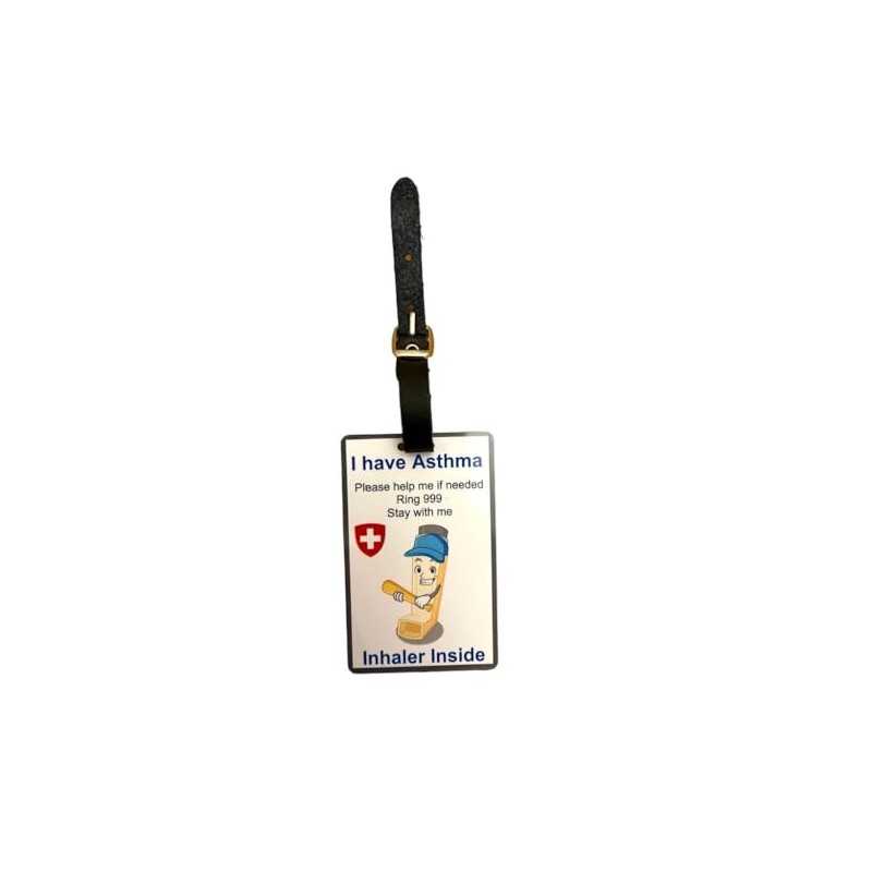 DDW I Have Asthma Awareness Bag Tag