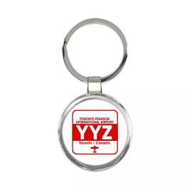 Gift Keychain : Canada Toronto Pearson Airport YYZ Travel Airline Pilot AIRPORT
