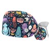 Cartoon Sea Animal Octopus Working Caps with Buttons, Long Hair