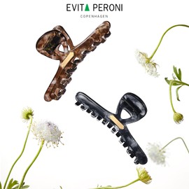 EVITA PERONI Extra Large Hair Clips for Women with Strong Grip Suitable for Oversized hairstyles, Hair Claw Full Clip and Half Clip - Night Star River