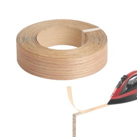 Edge Tape for Iron-On, Real Wood Veneer Edge Protection, 22 mm x 8 m