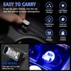 Ouzorp 2 Pcs Mini USB LED Light, Car LED Interior