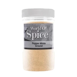 World of Spice Ground White Pepper Powder 450g Catering Size Jar – Premium 100% Natural Fine Powdered Seasoning for Cooking - Home Cooks, Professional Chefs & Commercial Kitchens