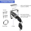 Litensh Cam Lock 22mm, Security Cabinet Lock with Key Different