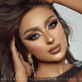 evpct Brown Matte Gel Eyeliner Pencil Retractable for Women, Eyeliner Waterline Waterproof Smudge Proof lapiz de ojos delineador de ojos contra el agua Water Line Eye Liner Makeup 11