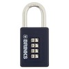 BRINKS - 40mm 4-Dial Resettable Sports Padlock - Zinc Die-Cast