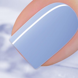 BURANO Gel Nail Polish, Gel Gel Polish 15ml Gel Colors Gel Neon Gel Soak Off UV Led Nail Lamp Gel Polish 1 Bottle 0.5 Oz Nail Art DIY Home Hot Color Nails (Baby Blue 360)