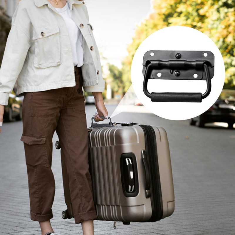 Vasemele Spring-Loaded Crate Handle 2 Pieces Folding Handle 100 mm