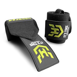 Hocafer Wrist Wraps for Weightlifting - 18” Wrist Compression Support and Wrist Brace for Bench Press, Bodybuilding, Strength Training(Black, Flex Fit, 2P)