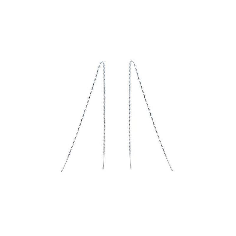 925 Silver Earring Bar Tassel Threader Pull Through Chain Dangle