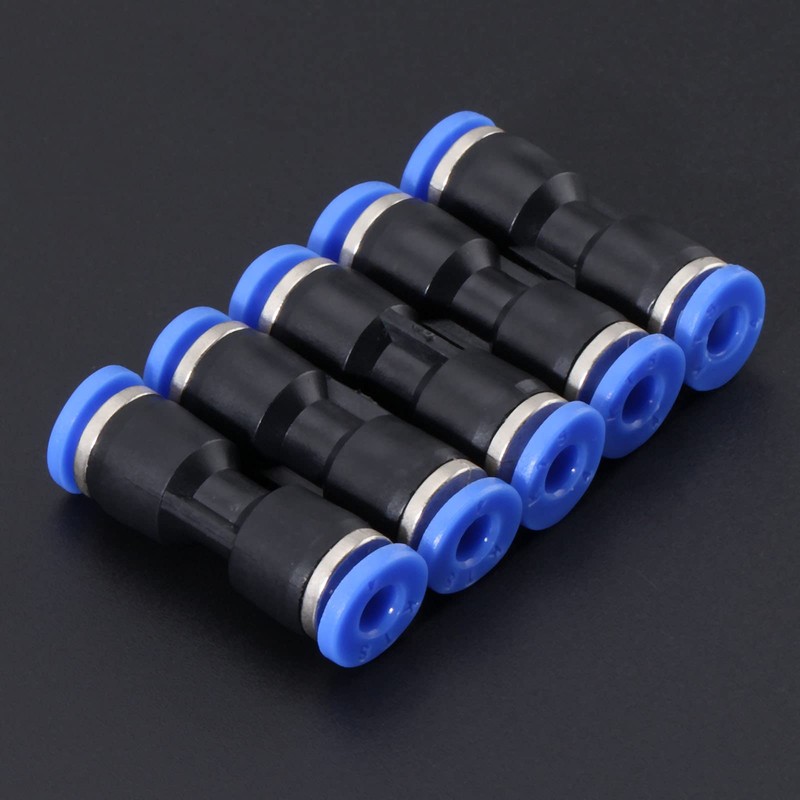 5pcs Pneumatic Fitting Pneumatic Straight Push-in Stud Fitting Connector Air