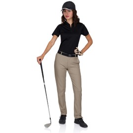 Three Sixty Six Women’s Quick Dry Golf Pants 30 Inch Inseam - Lightweight 4-Way Stretch, Moisture Wicking, Anti-Odor, UPF 50+