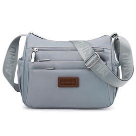 LassZone Womens Nylon Crossbody Bag Multi Pocket Casual Messenger Handbags Waterproof Shoulder Bag Lightweight Travel Purse for Women