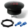 Wiredco 2X Round Red LED Voltmeter Voltage Display 12-24VDC Battery
