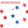 CCINEE 8 Pack Patriotic Star Streamers Banner Garland Red White