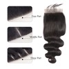 4x4 Hd Lace Closure Human Hair Preplucked With Baby Hair