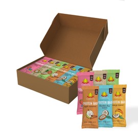 Amrita Nut Free Vegan Protein Bars 6 Flavor Variety | 15g Plant-Based Protein Bar | Peanut-Free, Gluten Free, and Dairy-Free | No Added Sugar, High Fiber, Healthy Snacks for Kids/Adults