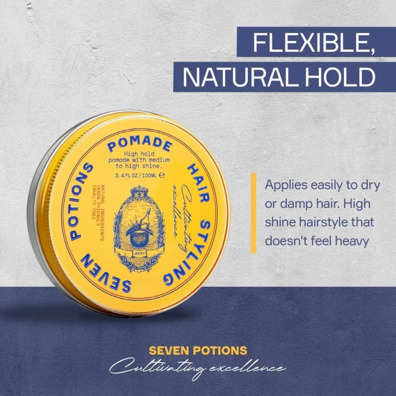 Pomada Para El Cabello Seven Potions Para Hombre Brillo In