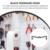 50pcs Storing Black Locks Plastic Clip Portable Pegboard Clips Organizer