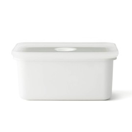 HoneyWare Enamel Vacuum Food Storage Container | M | 1.12 L | 18 x 12 x 8.5 cm | Food Stay Fresh Much Longer | Protects Food from Bacteria and Fungal Infestation | Without Vacuum Pump