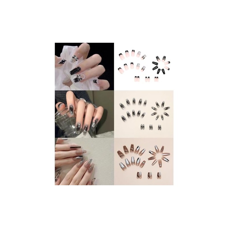 NIUANIUA Nail Tip, Popular, Japanese Style, Bride Nail, Shiny, False