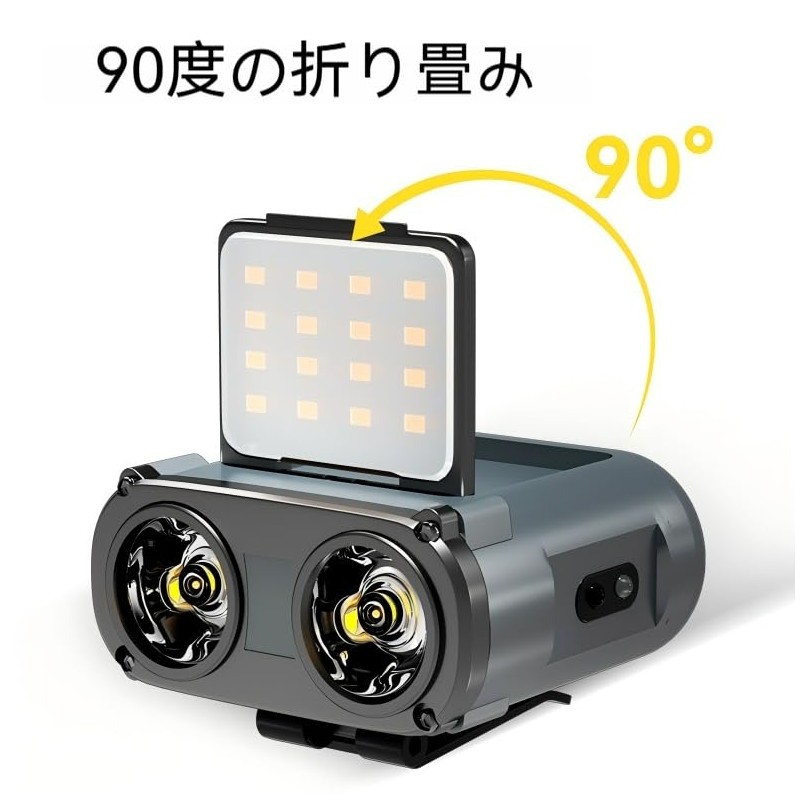 Warsun MD9 Headlight, Flashlight, High Brightness LED, Headlight, 5 Lighting