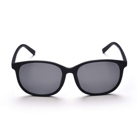 anteojos de sol Jcerki con montura grande, anteojos de sol miopía para hombres y mujeres, ligeras, a distancia, Negro, -1.00