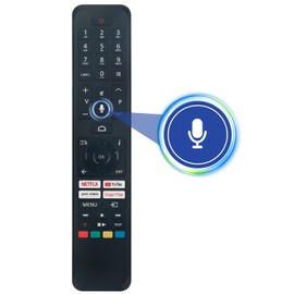 Ersetzte Sprachfernbedienung Passend für Telefunken XH24AN550MV D32H554X2CWI D40F550X2CW D43U750X2CWI D50U750X2CWI D43F750X2CW D65U750X2CW Smart TV