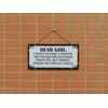 CARISPIBET Dear God home signs decorative kitchen signs living room