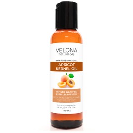 velona Apricot Kernel Oil 2 oz | 100% Pure and Natural Carrier Oil | Refined, Expeller Pressed | Hair, Body and Skin Care | Use Today - Enjoy Results