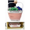 SAMMART 40L (10.5 Gallon) Collapsible Plastic Laundry Basket with Handles