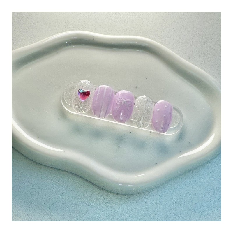 Dara Beauty June 2025 Art of the MonthLight Purple Nails❣