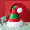 Cleacloud Christmas Elf Hat, Long Red And Green Striped Elf
