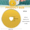 5 Pcs Titanium Coated Rotary Cutter Blades 45mm, Rotary Cutter