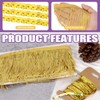 Swpeet 5 Yard × 4 Inch Gold Fringe with Sequin