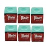 Half Dozen Green Master Pool Cue Chalk (6 Pieces)