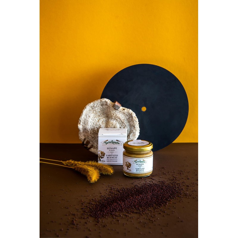 TartufLanghe. Mustard with Honey and White Truffle. 100g (3.52oz)