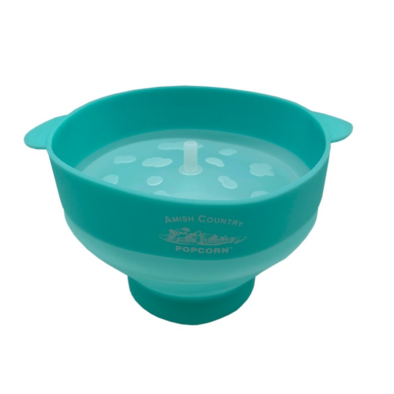 Amish Country Popcorn | Collapsible Silicone Microwave Popper with Customized