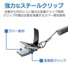 エレコム ストラップ クリップタイプ 携帯 スマホ クリップタイプ メタルクリップ [20cm~50cmまで伸びるステンレスワイヤー] ブラック P-STCS50BK