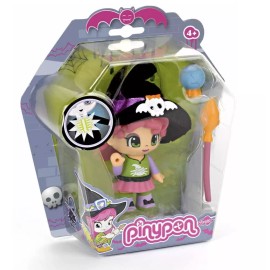 Famosa Pinypon Monsters:Witch Girl with Small Accessory and Glow In The Dark
