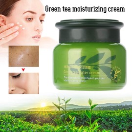 Crema de té Verde, 50g Hidratante Facial Anti Arrugas Crema Antiarrugas Facial Para Día y Noche, Mejor Crema Facial Hidratante Para Mujer