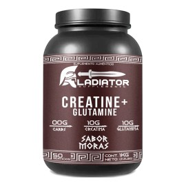 Aminoácidos Pre Creatina+glutamina Gladiator 1kg Sabores Moras